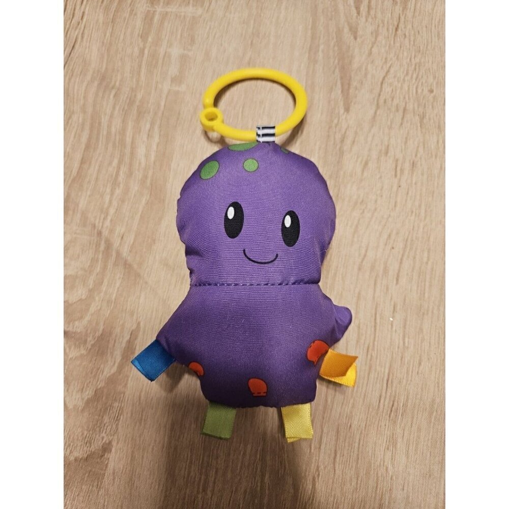 Infantinino Baby Gym Infant Replacement Part Toy  Mirrored Plush Purple Octopus